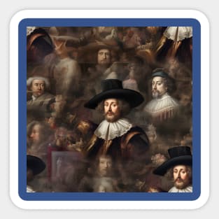 Rembrandt Paintings Mashup Sticker